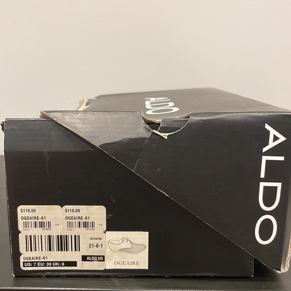 ALDO Mens Formal Shoes Black Ogeaire size 7 - Picture 10 of 11